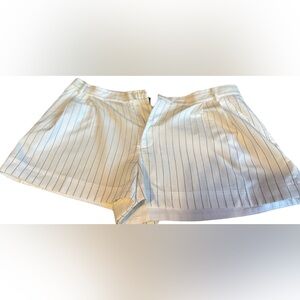 Zara White and Black Bermudas Classic Style